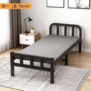 折叠床单人床2双人床家用硬板VQD床简拼接床铁易艺钢木床成人米折