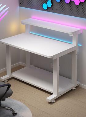 电脑式桌小型台电桌家用可43572移动约单脑人多简层工作学习写字