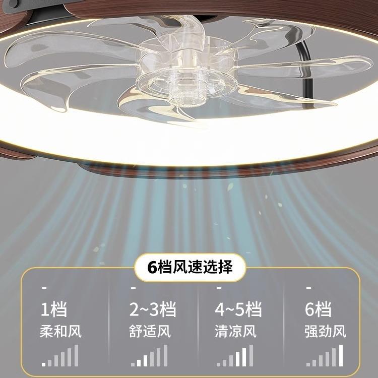 厅风灯202无品牌/4新款美餐式古饭厅吊复扇灯隐形卧室扇一体吸顶