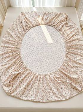 AL101120A类全席棉双层纱床笠三件套全小碎花纯棉单件床包防笠滑