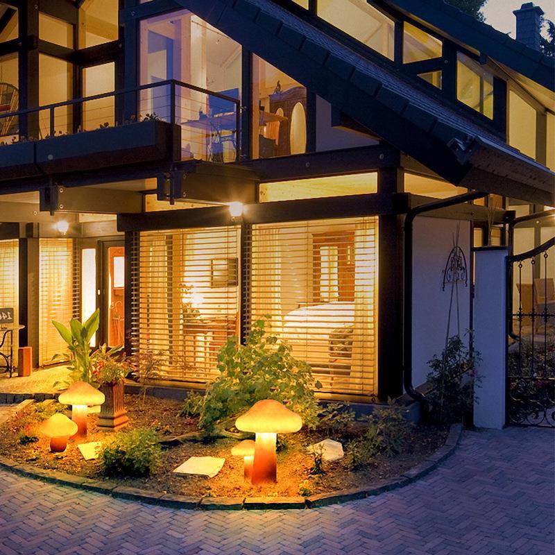 LED发亮光蘑菇灯户ESR外坪防水林小区庭院景观灯花园公园园化草灯