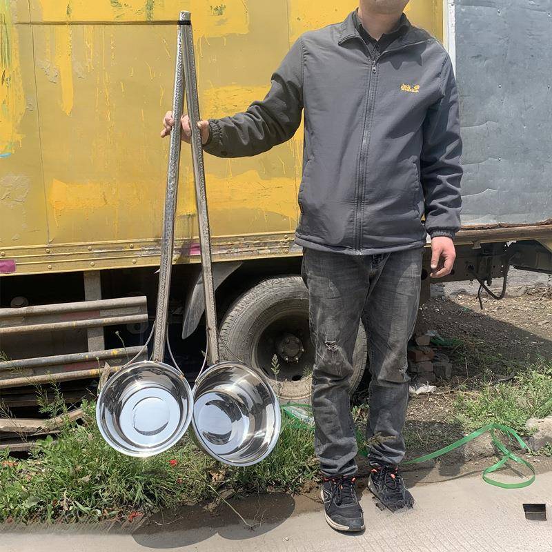 大号直径商30厘米锈不钢长柄把yjyct5MJ1米水舀加厚长水勺用特长