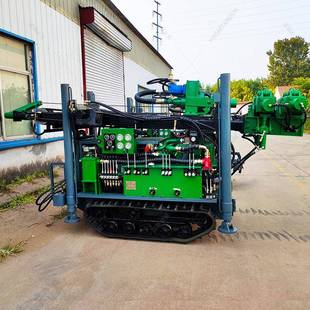 160履带式水井钻机出160气动汽钻井型机打井机口品质水两用钻井机