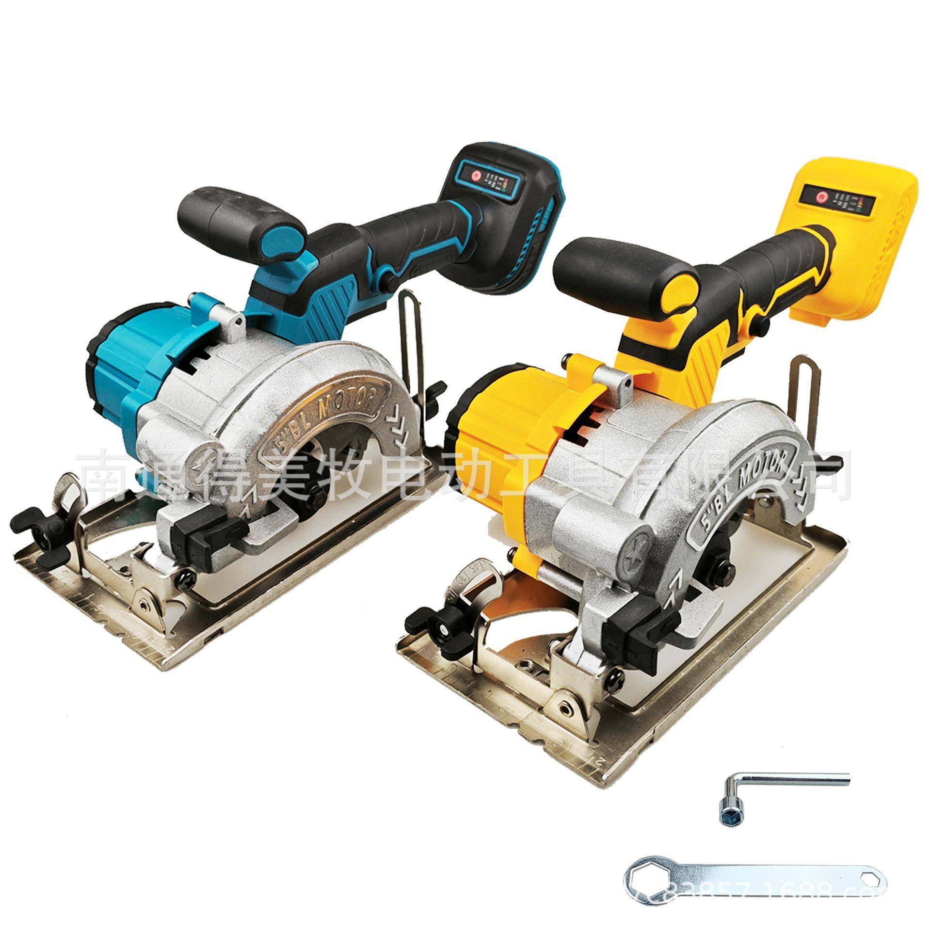 跨境爆款8/牧JRX20V锂电无刷动125mm5寸单手锯电圆锯德电伟田1脚