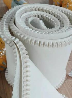 白色无品牌/pu性棉价比稳高防静电转速平打包带输带脱水蔬菜用输