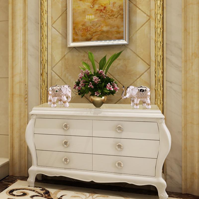 动物大象摆件一对金色无品牌/装招财客厅玄电关视家柜酒柜创意欧式居饰品