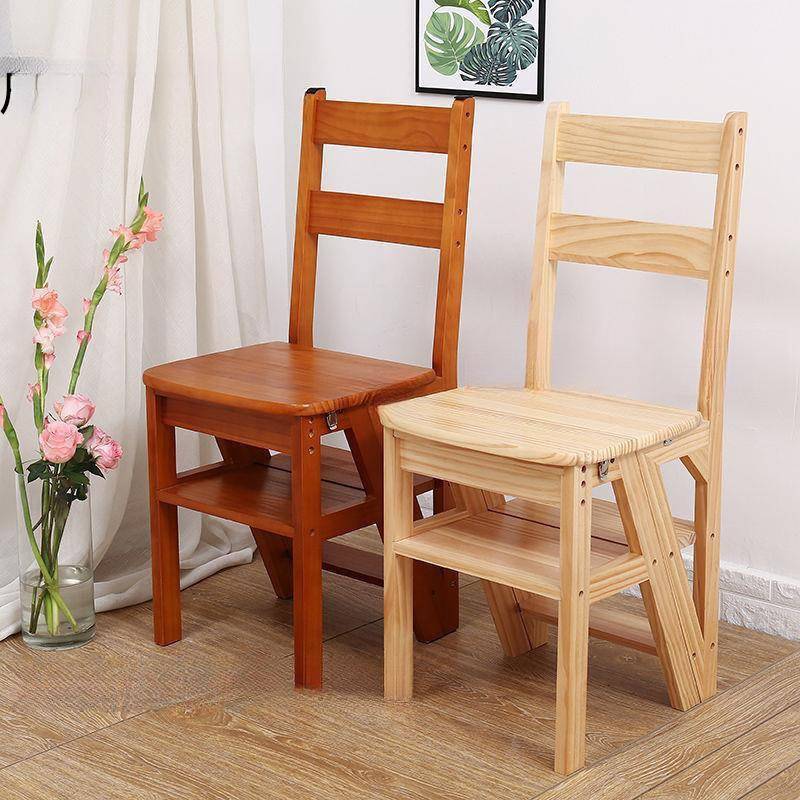 折功登高步凳子多能叠梯凳家用二步宝宝台阶儿童实木小NTQ型踏椅