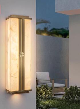 新中式外户防全铜云石壁灯别水墅外墙墙大门口庭院围长116条灯中