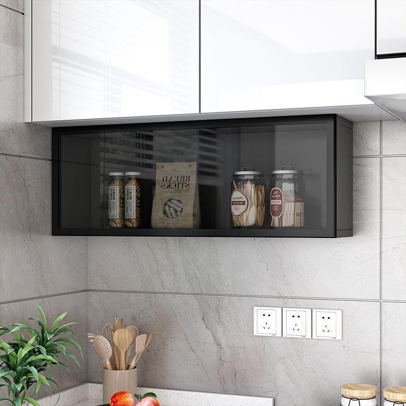 壁挂无品牌/调味架翻厨房吊柜下置物玻架上收柜璃门油盐调料纳盒