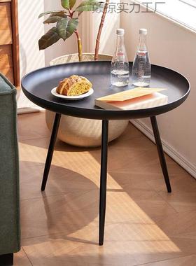 约风迷AL101971你小边塑几沙发边简柜奶油客厅茶几圆料桌床头柜家