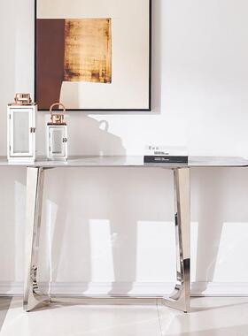 FX104关台岩板大理石G大堂入户轻奢玄关桌门厅FG003过道玄走廊装