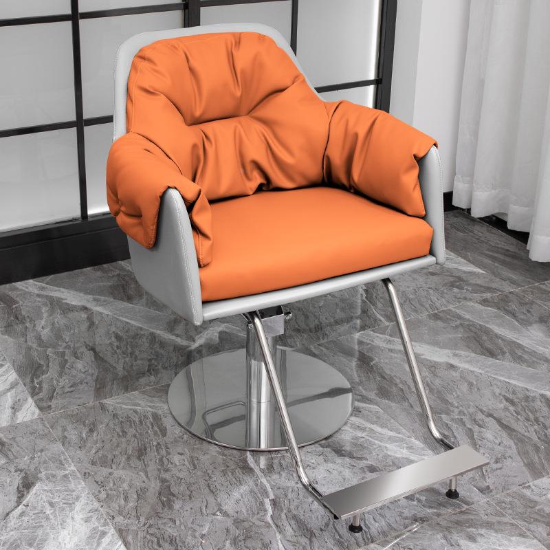 丽降座得地网红理发店椅子发廊ICF专用时尚美发店椅子凳可升剪发