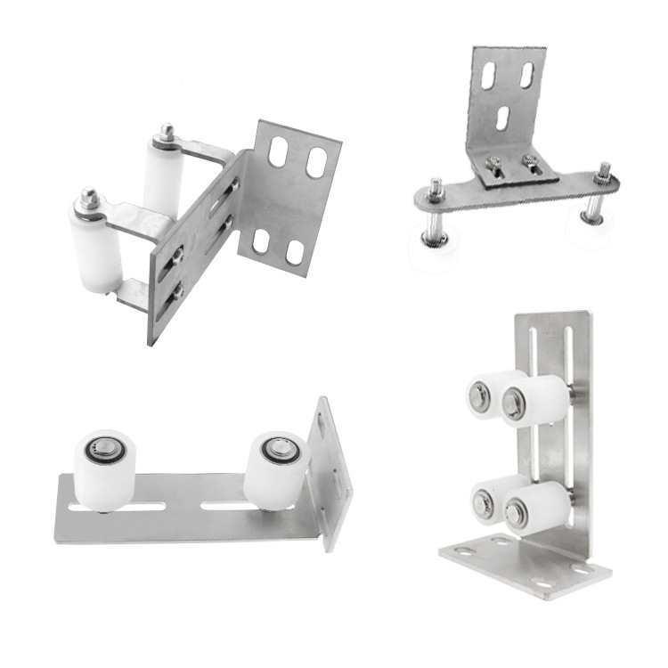 平移门位固定夹轮推拉上大门轮滑免摆动限轮尼龙不锈无品牌/钢定位轮尼向