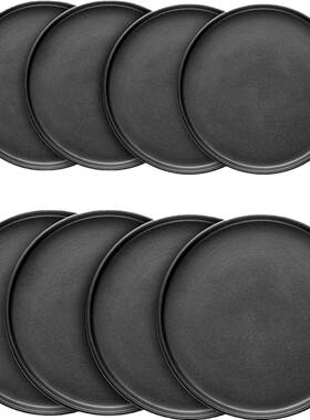 黑色16hrsttc件套组餐具盘子用陶餐瓷平盘家碗创意日式牛餐排盘西