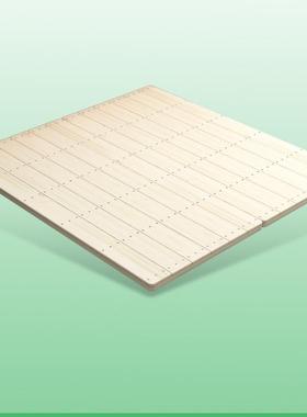 松木折护腰护脊椎硬叠床板实木竹66597软垫床楠片加硬排骨架