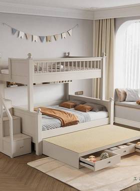 成人全实上下床FAC双层床高低儿子母床小户型床童上下铺木木床带