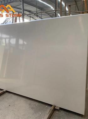 厂家石直销石23154硅人造大理纹路零纯白色石英厨房台面岛台餐桌