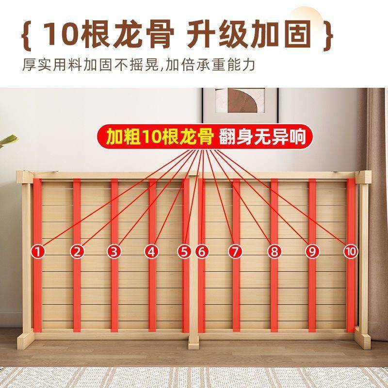 可折易叠实人木床家用简人厂家直供单床办公室睡觉床出租房经济型