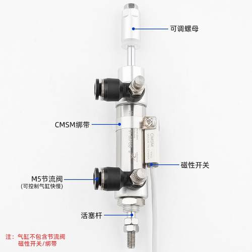 气动CD气16474J2B/16-30-20/10-45-30-XC8/1751程50可调长行迷你