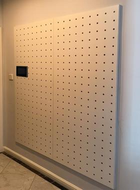 木洞板墙上置物架挂板装饰隔置物56024架收纳实架洞板墙面木质书