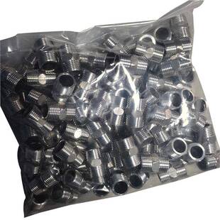 4分不锈钢对丝不锈钢直接0009内接双外丝接头厚4分6加分内寸外接