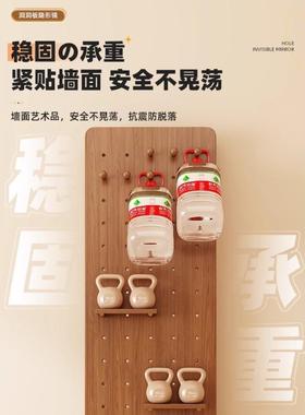 实木洞板穿衣镜洞隐藏VBJ造型墙全身镜卧室家用试一衣镜体式玄关