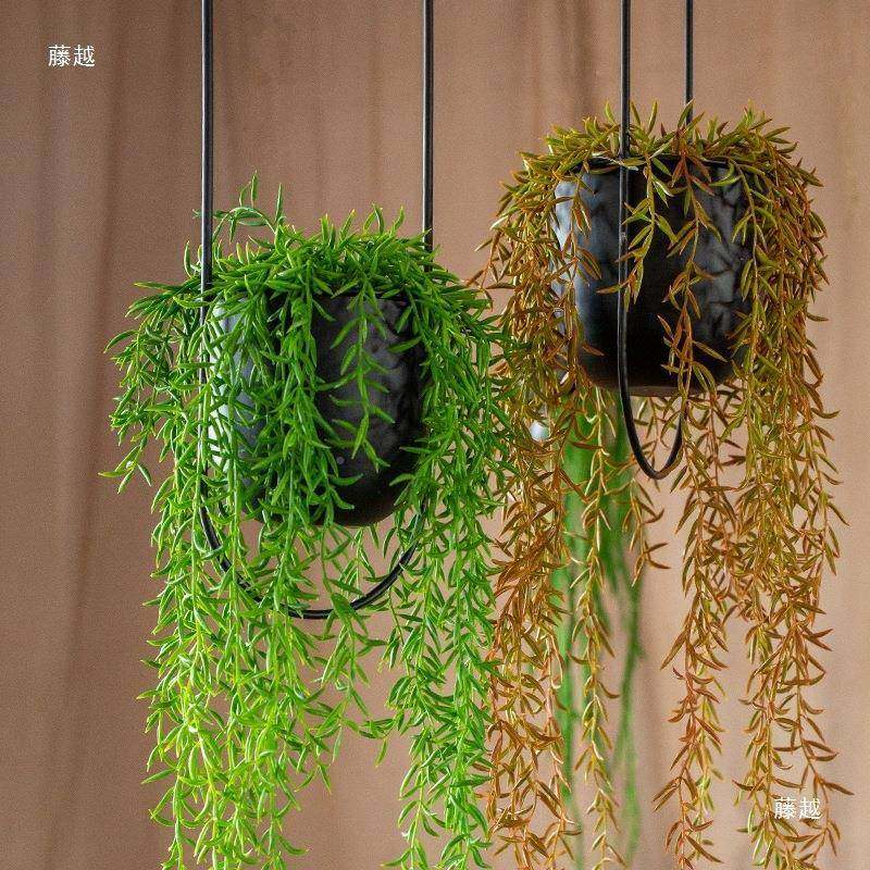 台铁9693艺吊篮窗盆挂架花器空中垂挂吊式阳台悬挂花花架绿萝植物