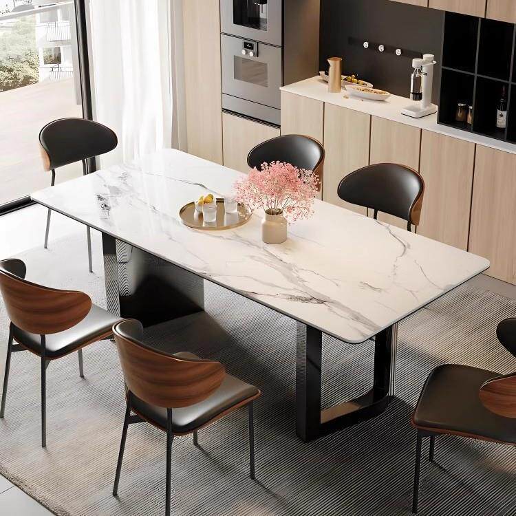 岩板餐桌家2用小户型石大理46771轻奢现代简约05新款客2厅家用桌