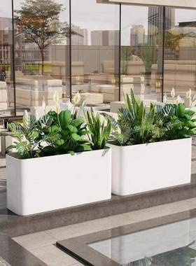 户外不锈钢箱阳台种植35522箱广场商业花街长方形盆花铁花箱艺成