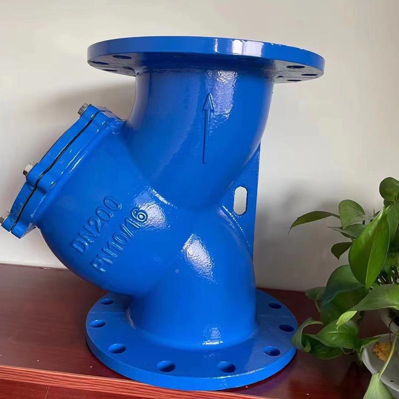 Y型法兰过过滤器G41Y型LH球墨铸铁滤器不兰锈钢Y型法过滤器