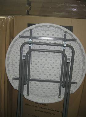 钢塑户外耐用折叠桌野餐露m营便携式摆USZ桌80c小尺寸放吧台圆桌