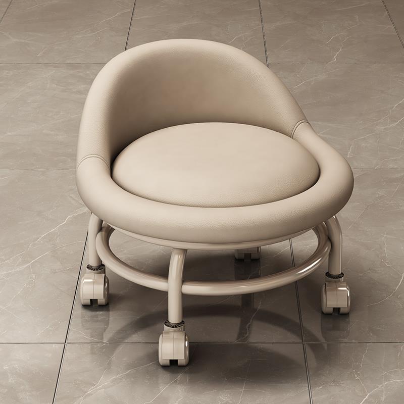 7家用矮凳子发凳K小沙凳软座懒人小板凳圆凳万向轮F768T95H移动靠