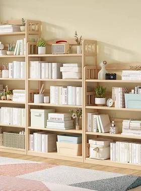 儿童木书架客厅物落地YFP置架物一体靠墙杂收纳架不占实地方简易