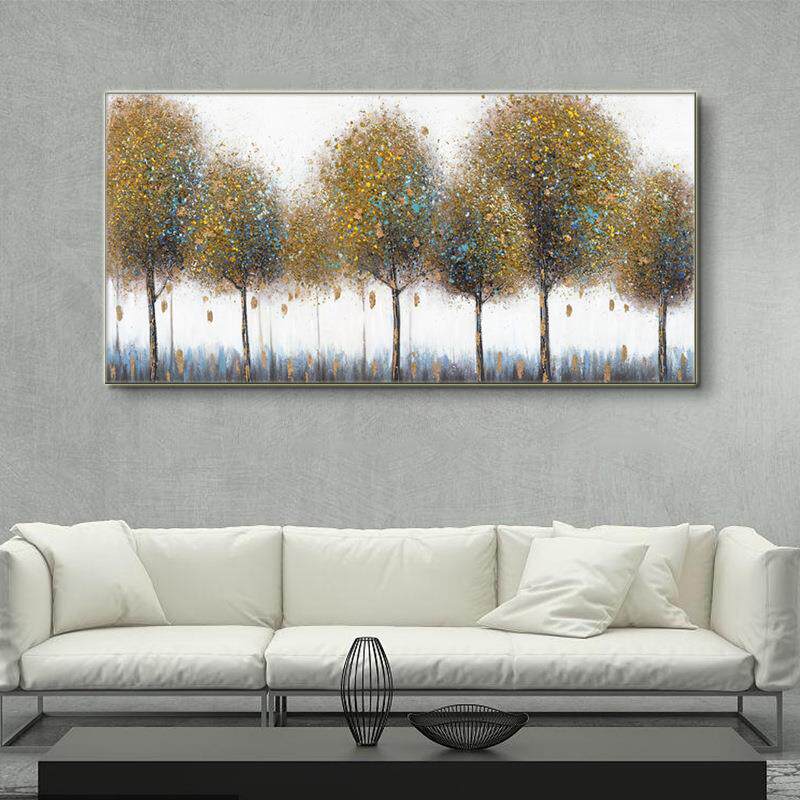 实木花卉008油画装饰画关简画约风走墙壁挂沙发背景画廊玄壁画墙