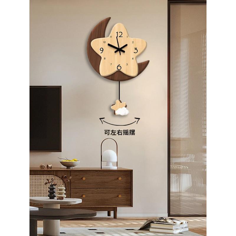 客挂厅挂钟20月2LTU4新款打球创意时钟家用表墙免孔摆钟