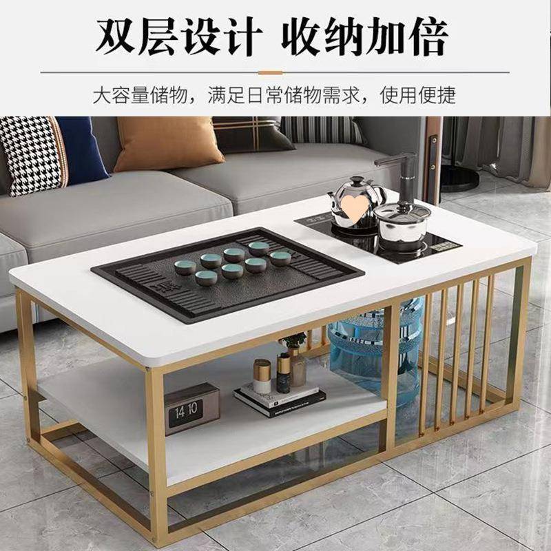茶几厅全中式家用简约QGV办公室茶台茶小户客型功夫泡茶台自动一