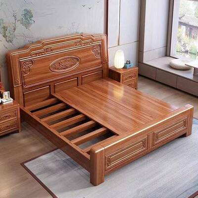 金花梨木全实木明清1CGH.8古典51古.双人床双人仿雕花主卧中式床