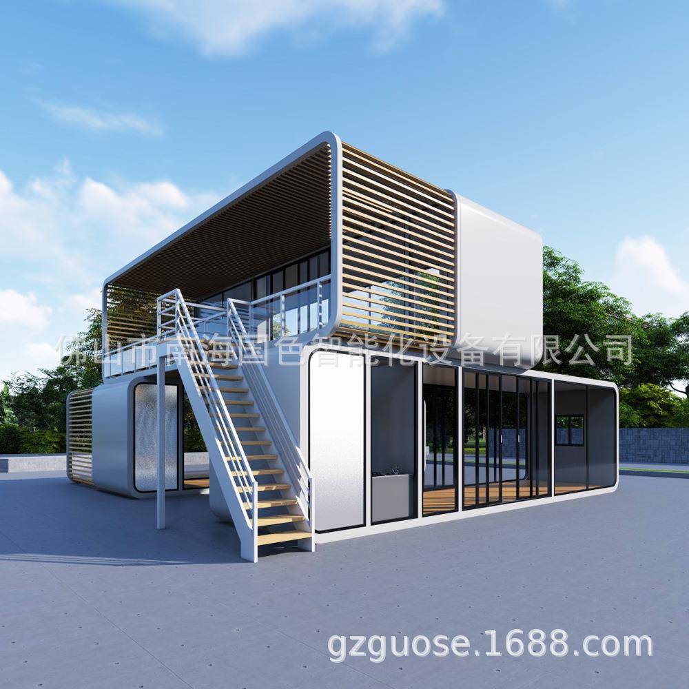 新农村建设可移动二层苹果舱民宿太空舱酒店集装箱集成景观房屋