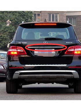 适用奔驰GL350尾盖GL500后备箱GLS400电镀条GLS550装饰条W166亮条
