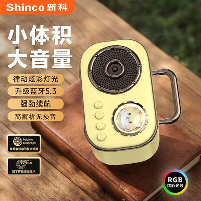 新科蓝牙音响桌面高音质大音量插卡家用收音机户外便携音箱DZ-006
