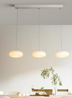 餐厅吊灯现代简约吧台餐桌灯北欧三头客厅灯奶油风温馨书房卧室灯
