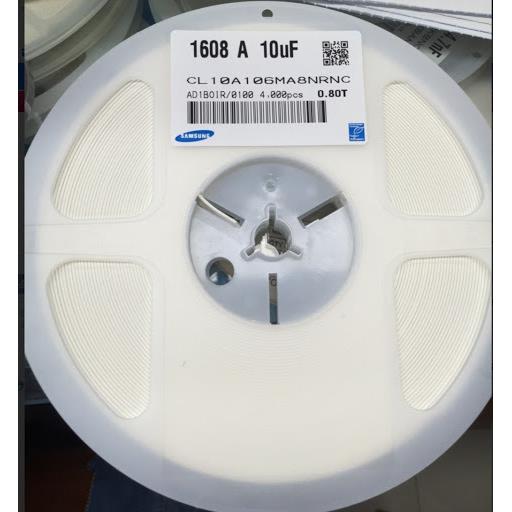 贴片电容CL10A106MA8NRNC0603106M25VX5R10uF陶瓷电容