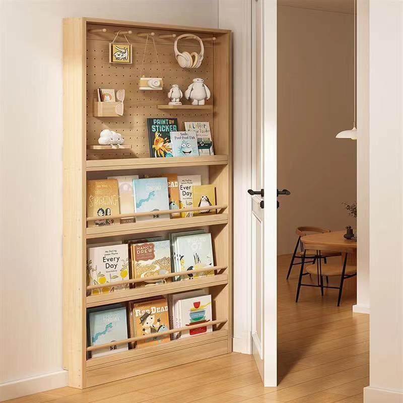 收纳架实木洞洞板置物架窄缝门后小户型书架薄柜子壁挂多层绘本架,家装灯饰光源,其它灯具灯饰,淘宝优惠券,粉丝福利购,淘宝优惠卷