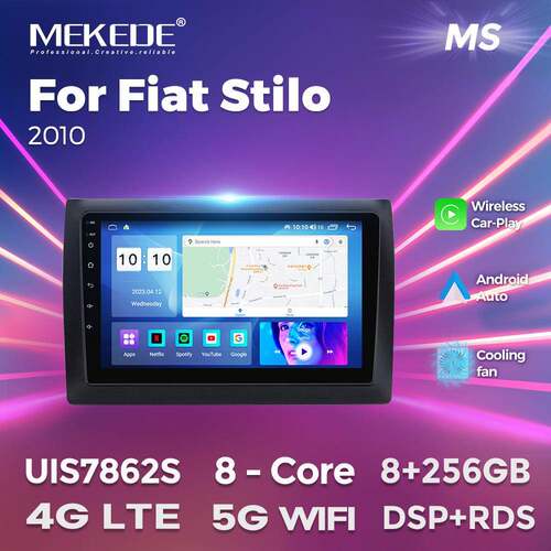 适用于FiatStilo2010菲亚特Stilo车载中控安卓导航无线carplay