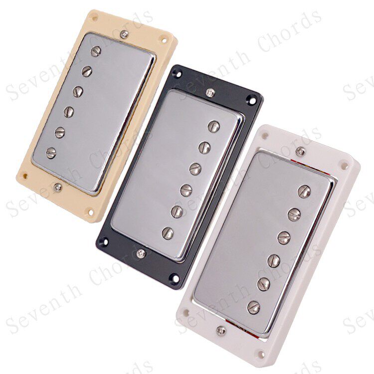 EPI 带6孔铜盖双块双联电吉他双线圈拾音器Humbucker Pickup 银