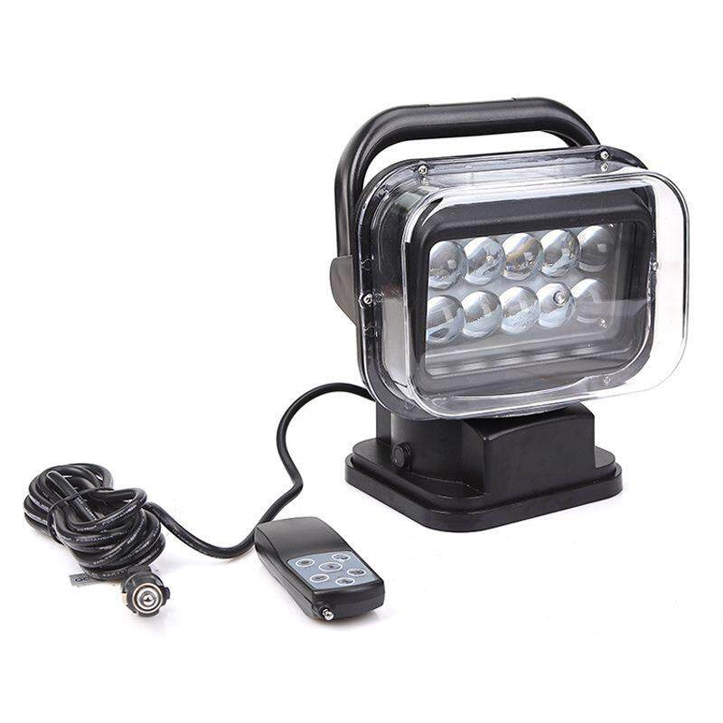 YJ2351高亮度遥控探照灯船用LED巡检搜索灯HID车载探照灯55W