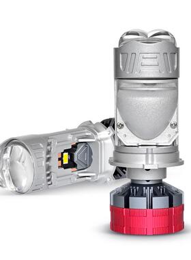 新款A8PRO汽车LED大灯小透镜H4大功率80W远近一体超亮LED车灯通用