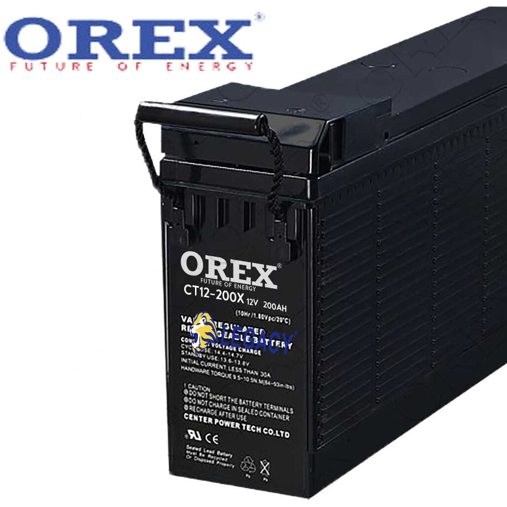 OREX蓄电池 CT12-100X 12V100AH前置端子 狭长型铅酸蓄电池 包邮