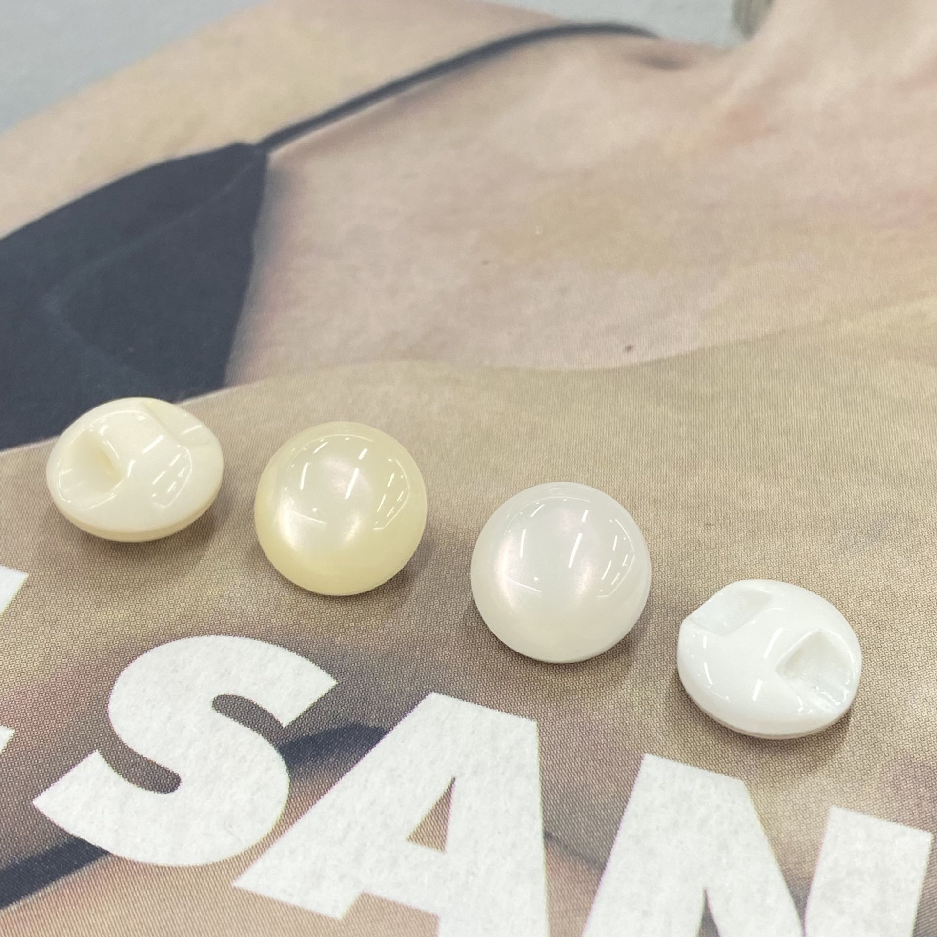 珠光猫眼树脂矮脚面包扣纽扣衬衫钮扣子百搭通用POLO衫钮扣小扣子