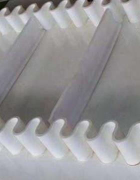 白色挡边输送带环形大倾角波状挡边传送带CC-56棉帆布芯输送带